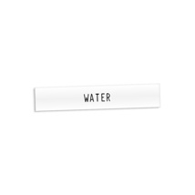 Productplaatje - Water                        125 X 25 Mm.