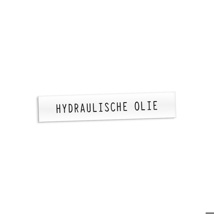 Productplaatjes - Hydraulische Olie      125 X 25 Mm.
