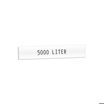 Productplaatjes - 5000 Liter                        125X25Mm
